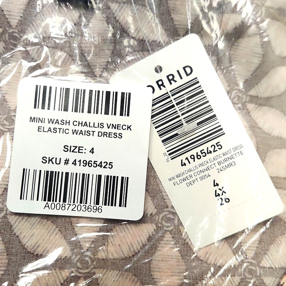 ❤️NWT VINTAGE TORRID MINI CHALLIS POCKETS MACHINE WASH FLORAL DRESS - PLUS SIZE - Picture 9 of 11